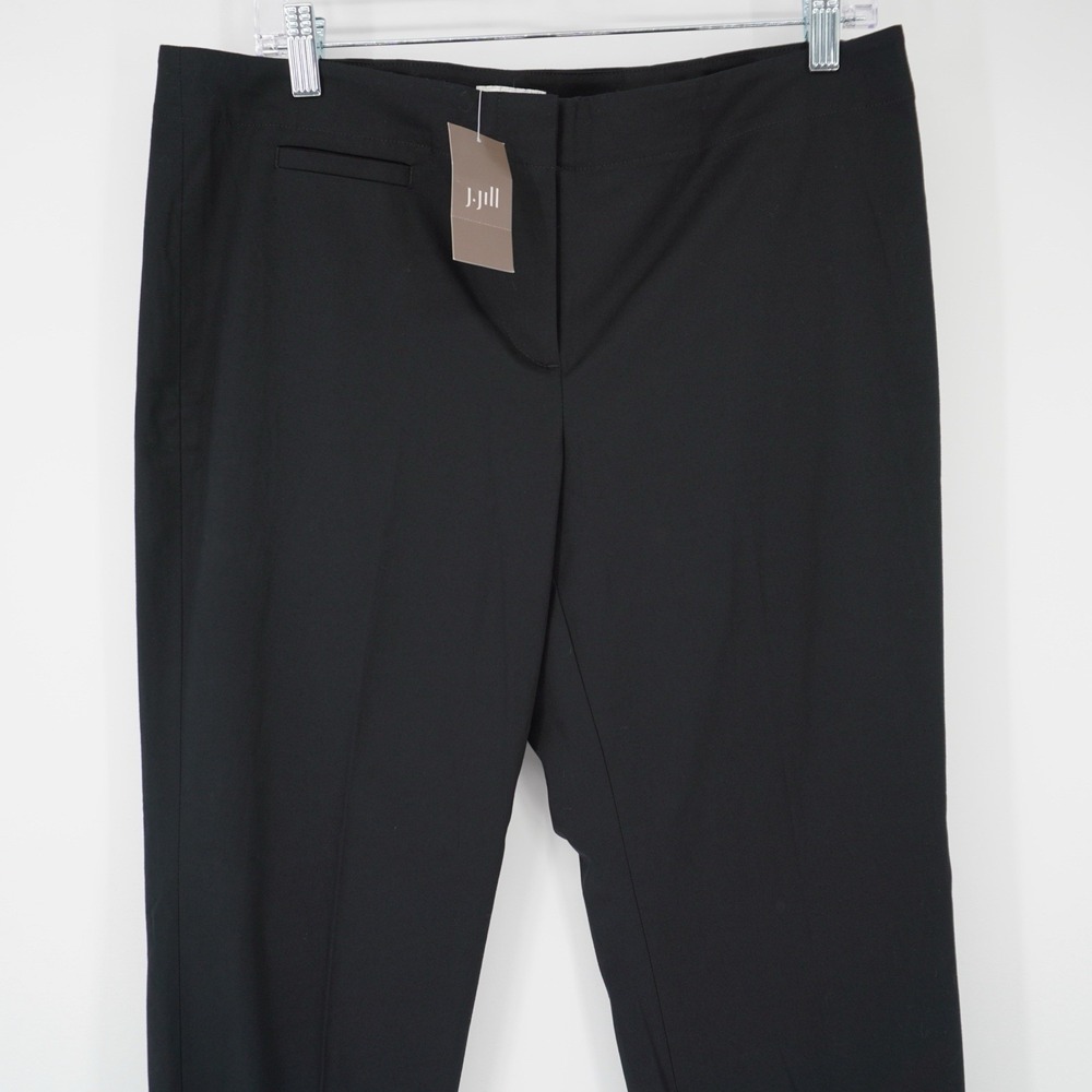 J.Jill Women's Zipper Black Capri Pants Trousers Size 12P NEW Careerwear Office